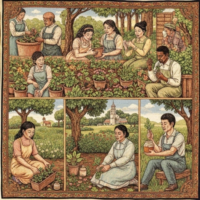 Group of people discussing health in a supportive setting